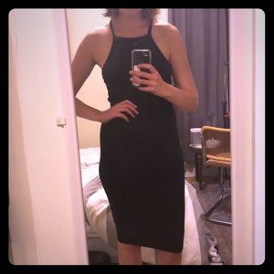 Black Ribbed Everlane Dress